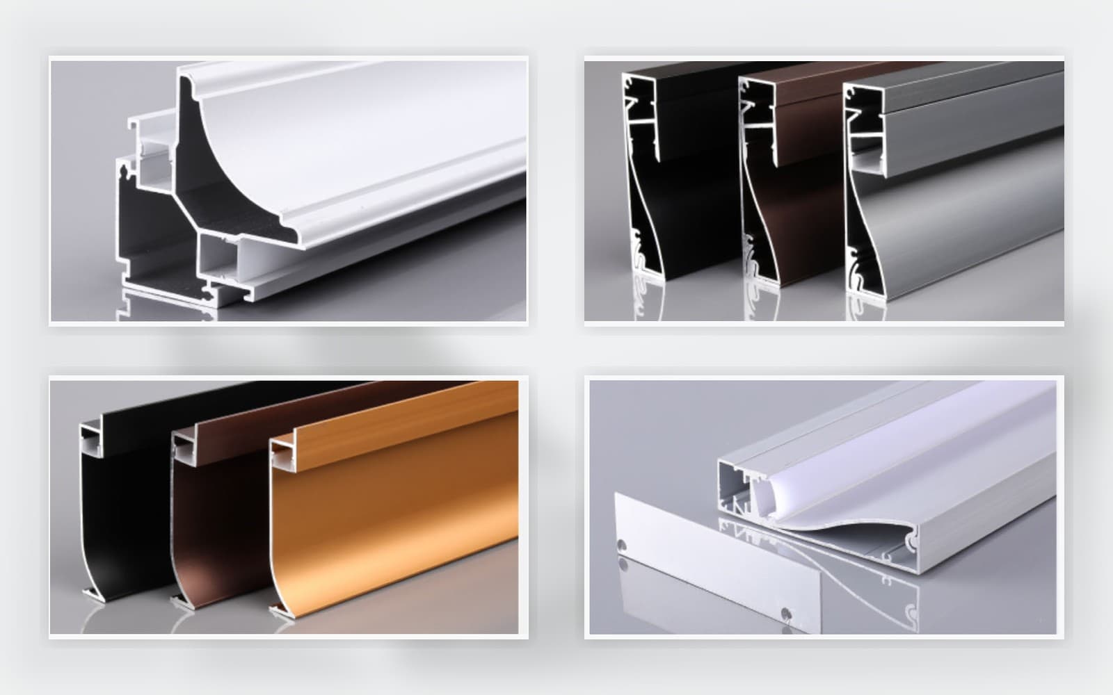 Cropped skirting aluminum profile references for low-level linear lighting.