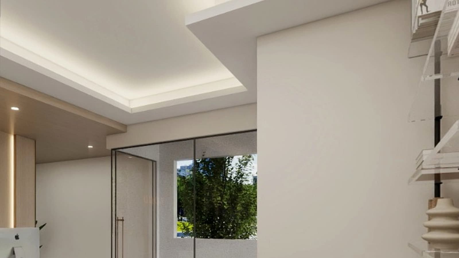 Preview of a modern hotel apartment walkthrough reference in Maldives.