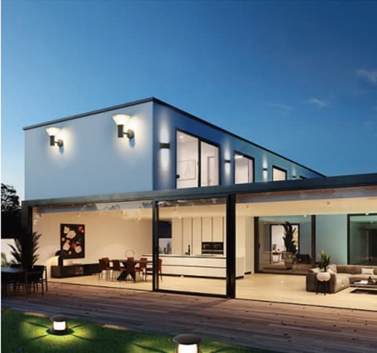 Exterior lighting and fixture category visual for coordinated supply scope