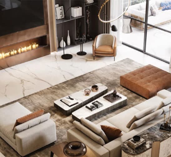 Living and lounge category visual for coordinated furniture sourcing