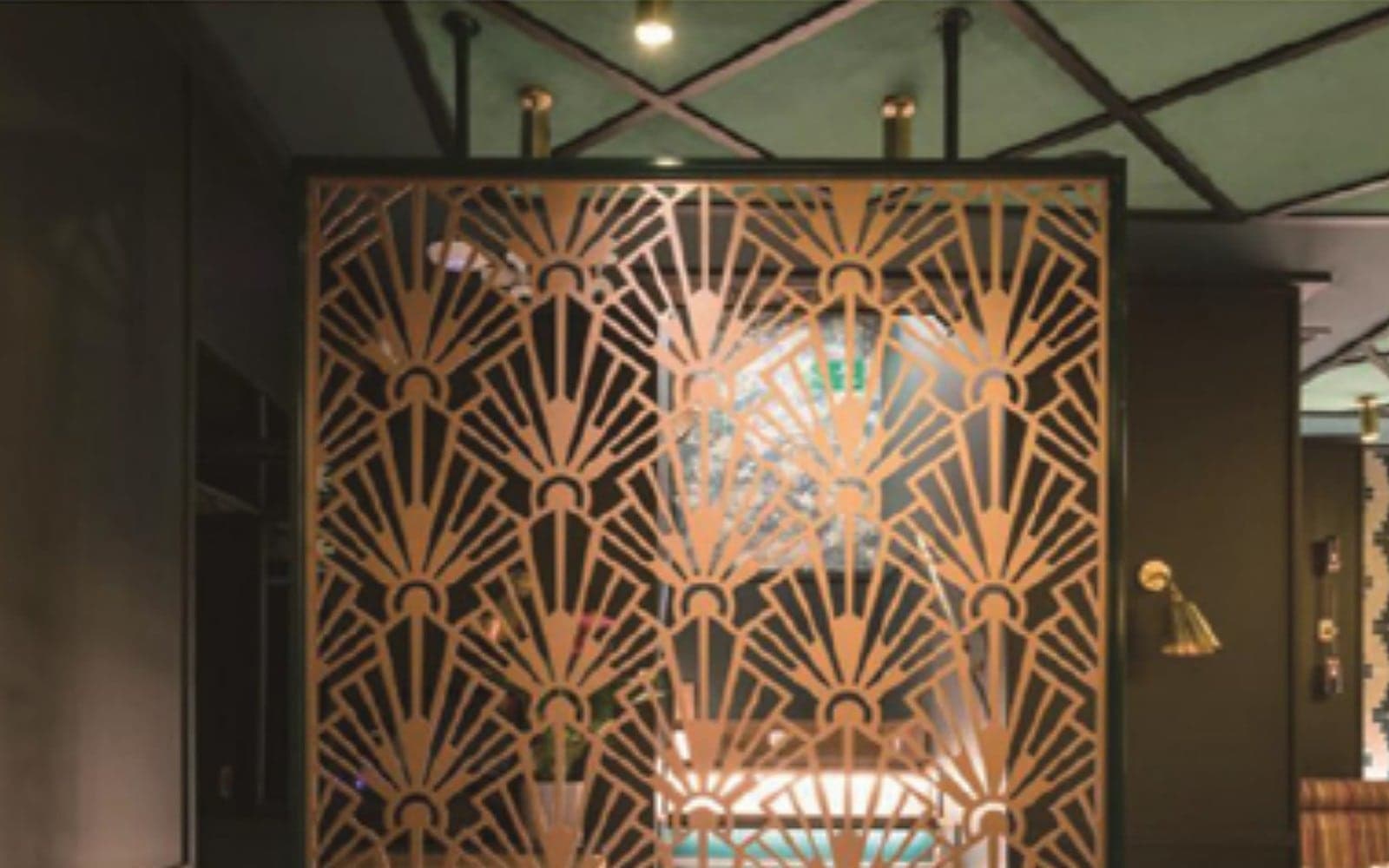 Decorative metal screen reference for pattern and finish direction review.