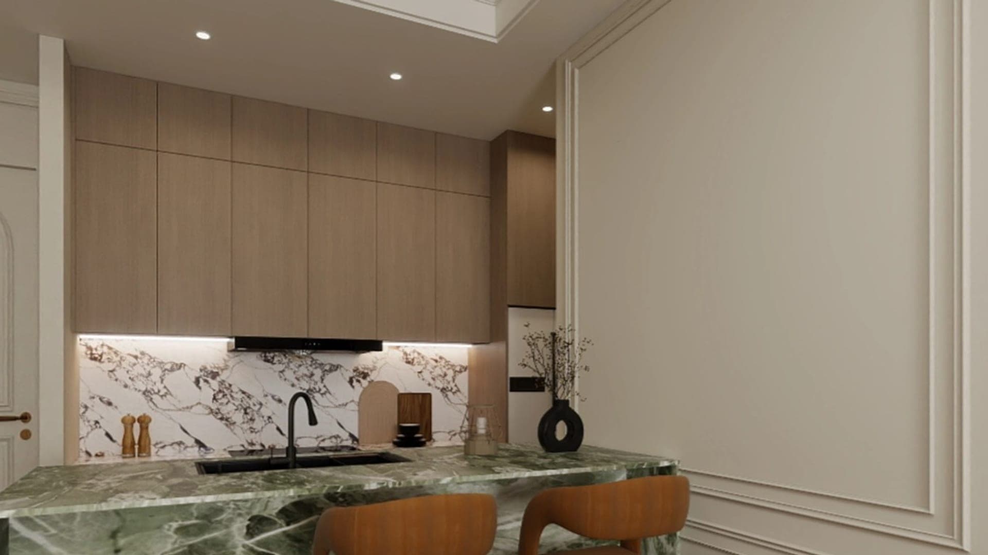 Kitchen and joinery visual representing coordinated sourcing scope